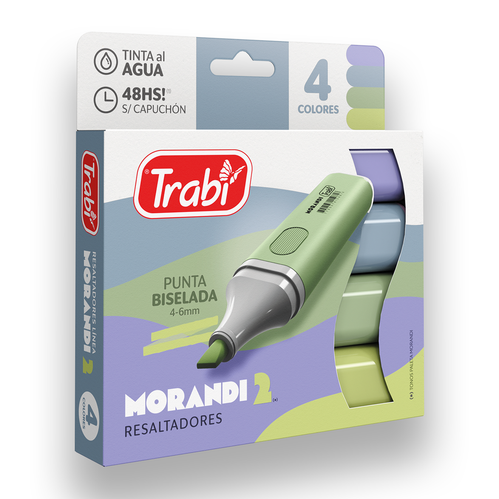 RESALTADOR TRABI MORANDI 2 X 4 COLORES