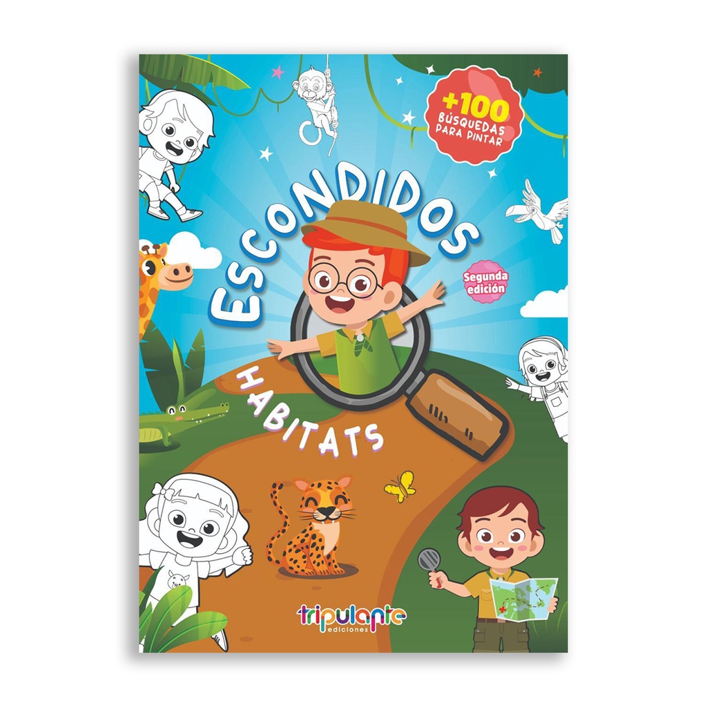 LIBRO PARA COLOREAR ESCONDIDOS HABITATS