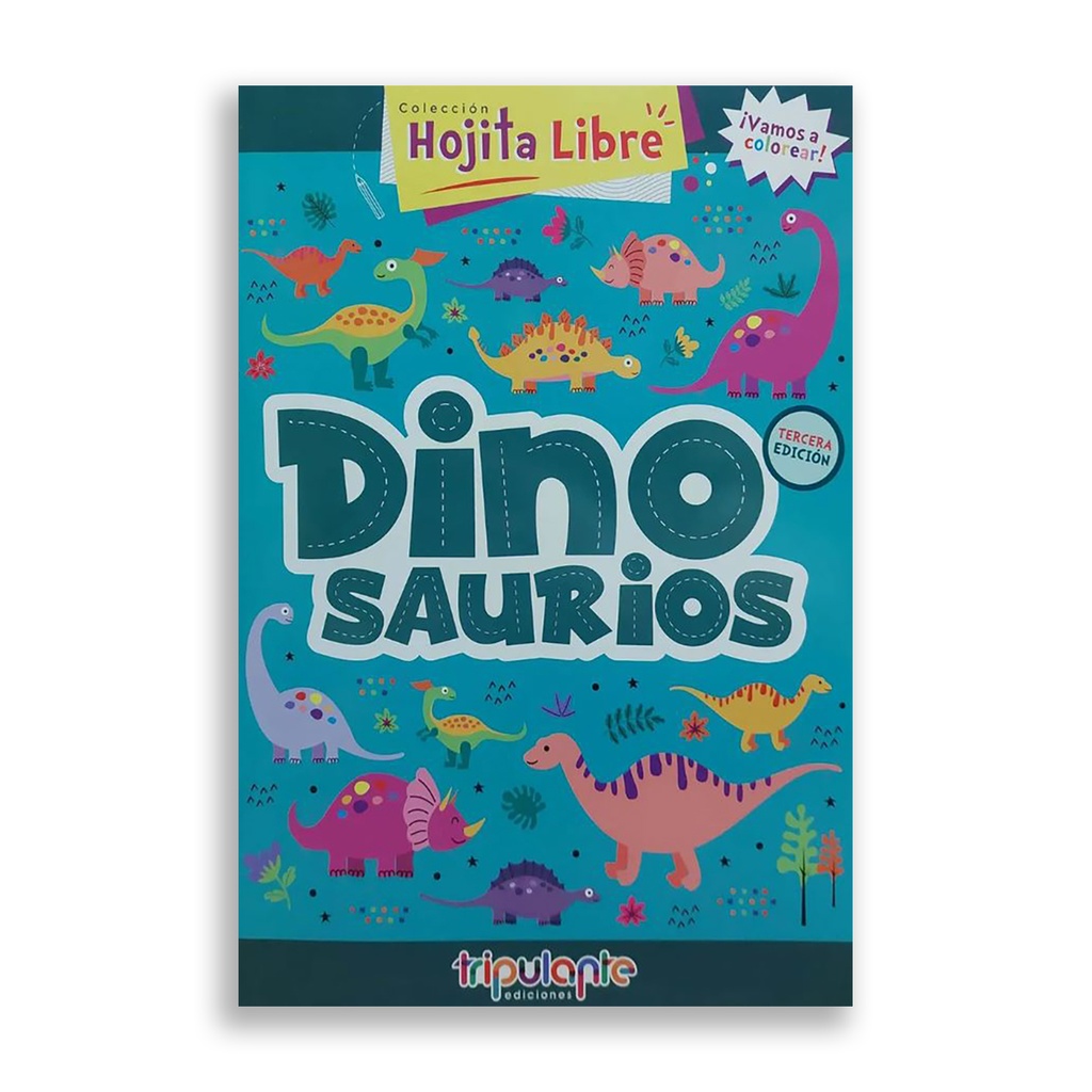 LIBRO HOJITA LIBRE DINOSAURIOS