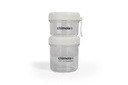 CONTENEDOR DOBLE CHIMOLA OLIVIA 330ML+530ML BLANCO