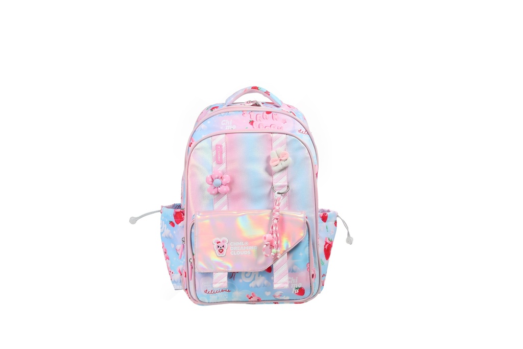 MOCHILA CHIMOLA MY FRIENDS  ESPALDA 17''STRAWBERRY SKY