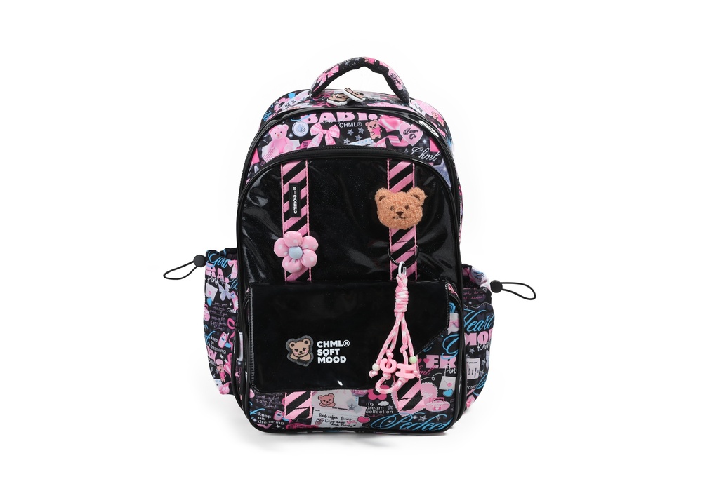 MOCHILA CHIMOLA MY FRIENDS  ESPALDA 17''MY COLLECTION BLACK