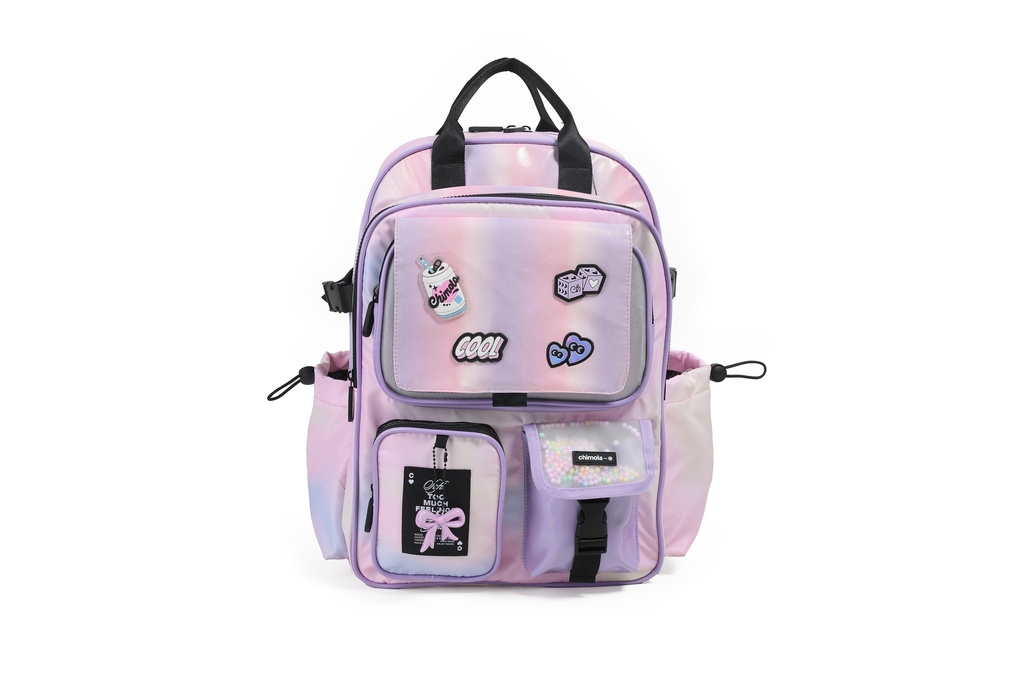 MOCHILA CHIMOLA GLOWING ESPALDA 17'' ROSA