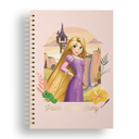 CUADERNO EZCO 16X21 TAPA DURA DOBLE ESPIRAL 80 HOJAS RAYADAS PRINCESAS