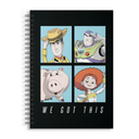 CUADERNO EZCO A4 TAPA DURA DOBLE ESPIRAL 80 HOJAS RAYADAS TOY STORY