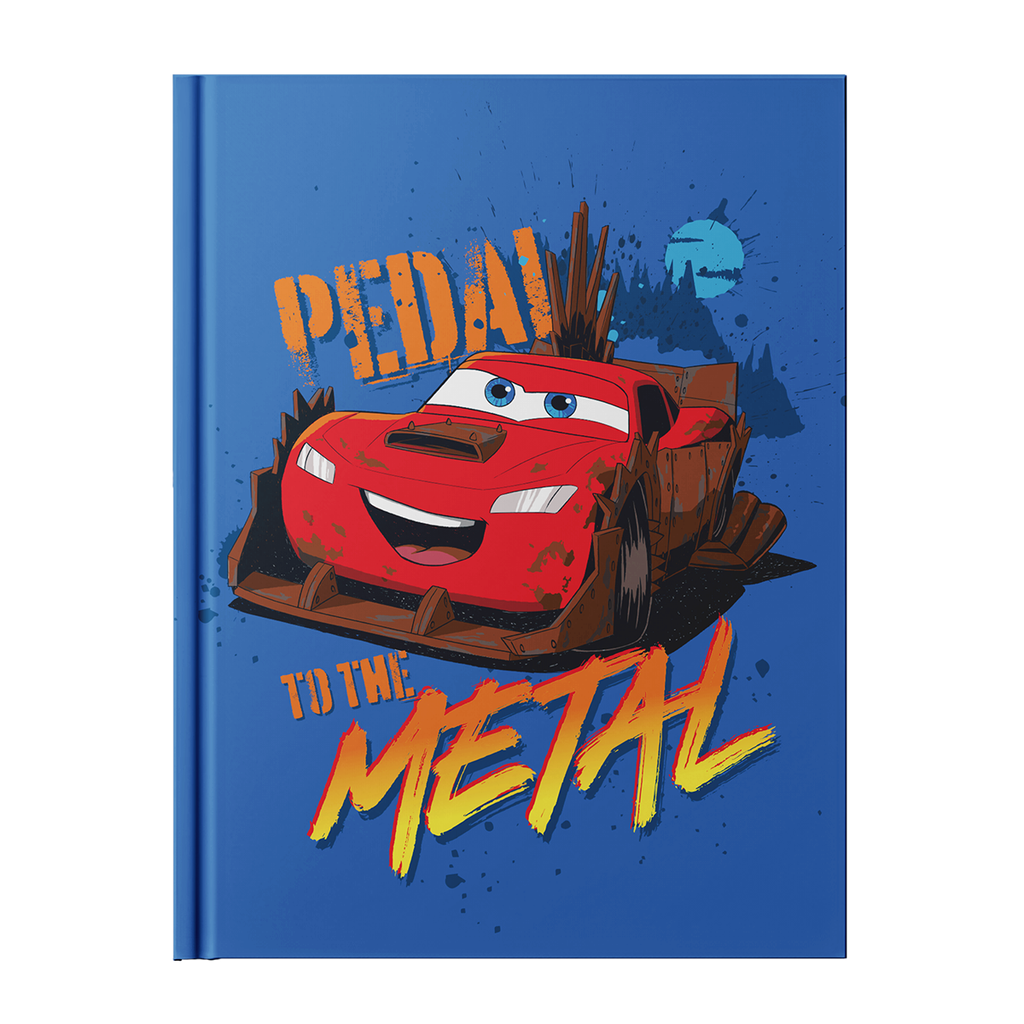 LIBRETA EZCO A5 TAPA DURA COSIDA 64 HOJAS RAYADAS CARS