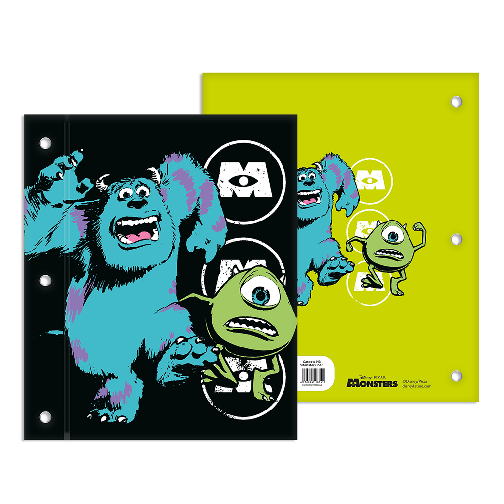 CARPETA EZCO DOS TAPAS Nº3 MONSTERS INC