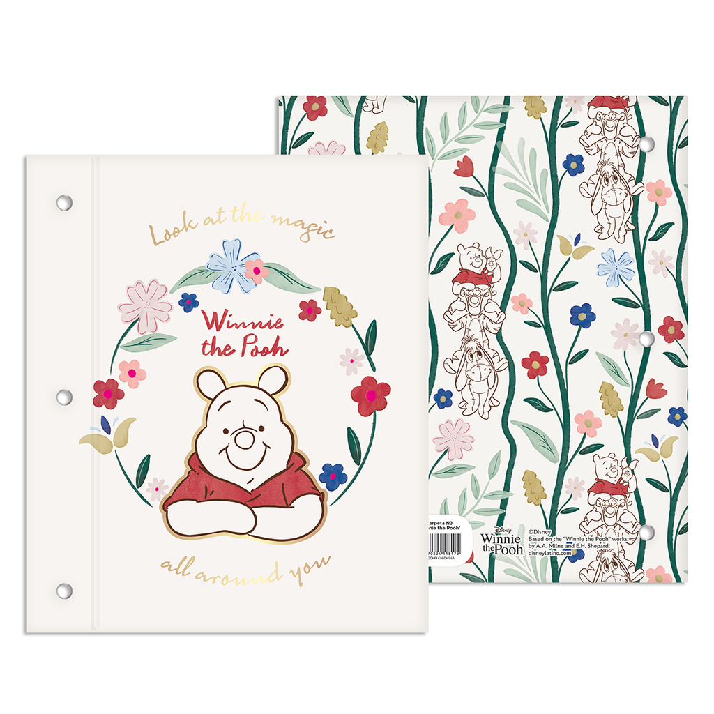 CARPETA EZCO DOS TAPAS Nº3 WINNIE POOH