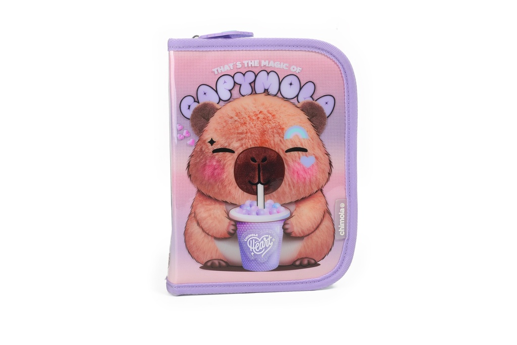 CARTUCHERA CHIMOLA RIGIDA PERSONAJES CAPYMOLA