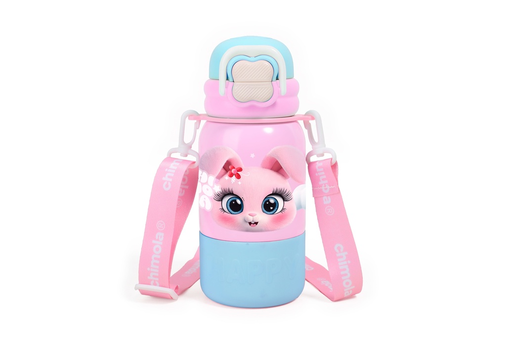 BOTELLA TERMICA CHIMOLA CON CORREA BUNNY