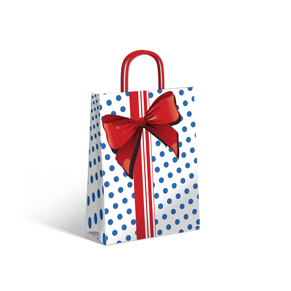 BOLSA RP BLUE BOW 22X10X30