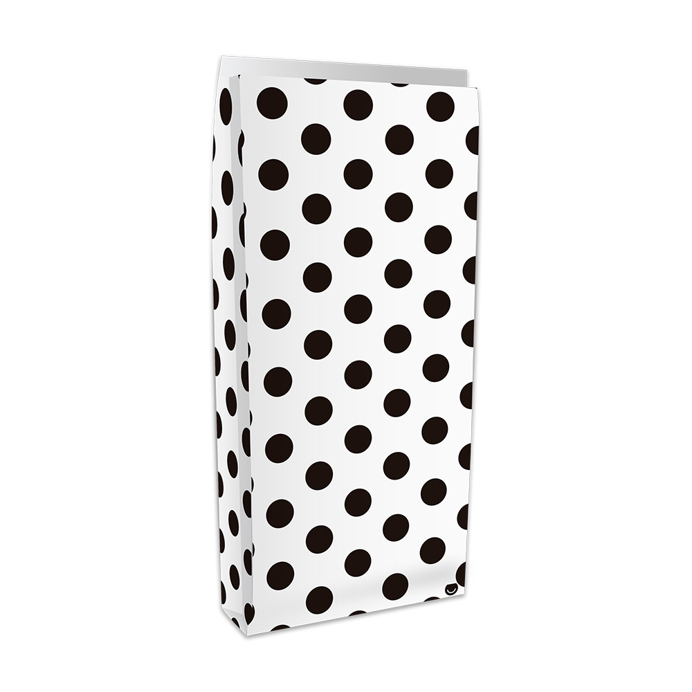 SOBRE BOLSA RP LUNARES NEGROS X10 16X6X36CM