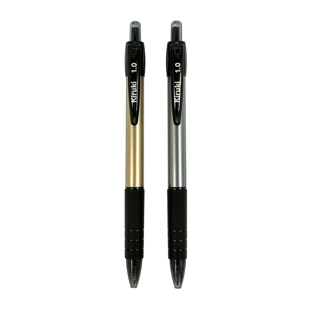 BOLIGRAFO KIRUKI RETRACTIL TRAZO MEDIO TINTA NEGRO X 24 SMART