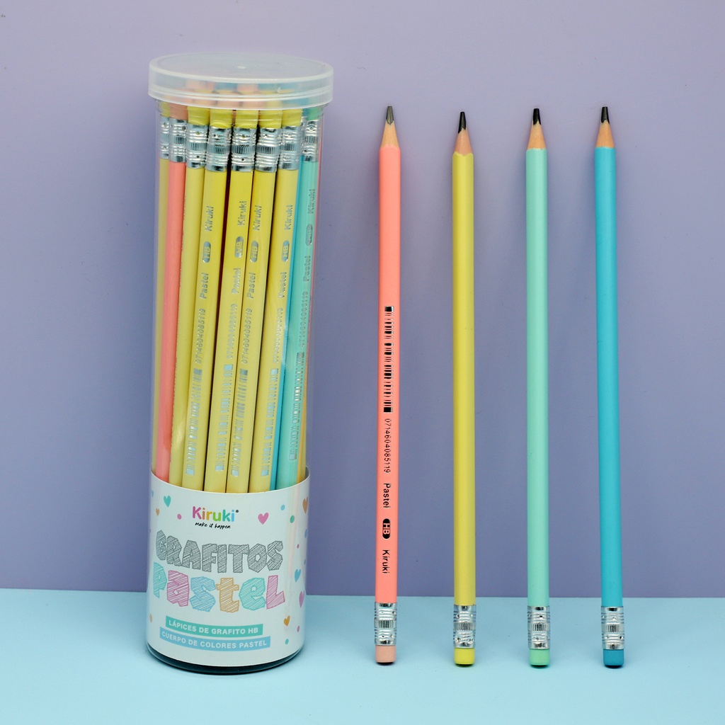 LAPIZ GRAFITO KIRUKI X36 PASTEL