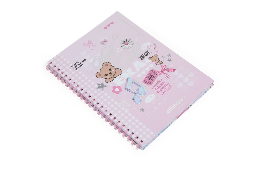 CUADERNO CHIMOLA A4 ESPIRALADO MY DREAM COLLECTION PINK