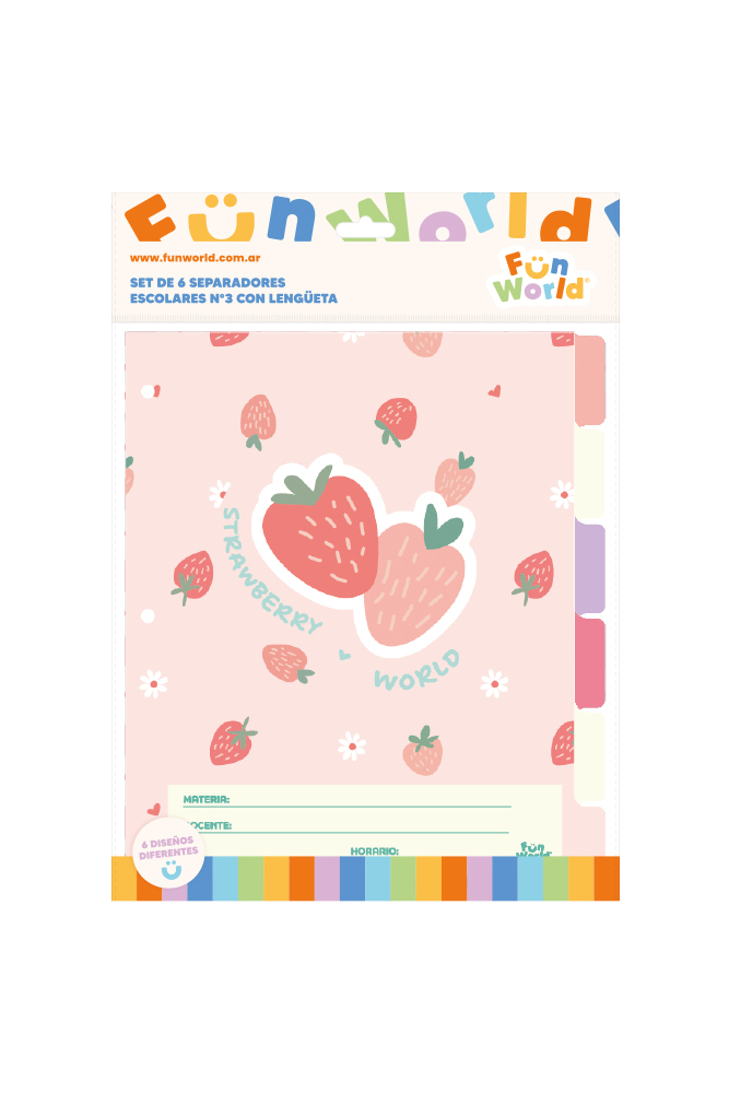 SEPARADOR ESCOLAR FW CON LENGUETA X6 FRESH