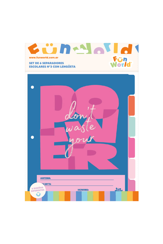 SEPARADOR ESCOLAR FW CON LENGUETA X6 INSPIRE