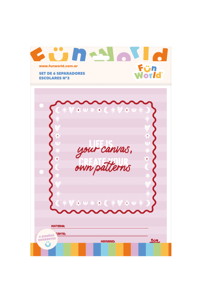 SEPARADOR ESCOLAR FW SIN LENGUETA X6 SWEET