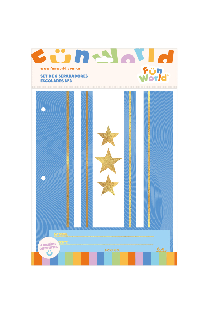 SEPARADOR ESCOLAR FW SIN LENGUETA X6 JUGADORES