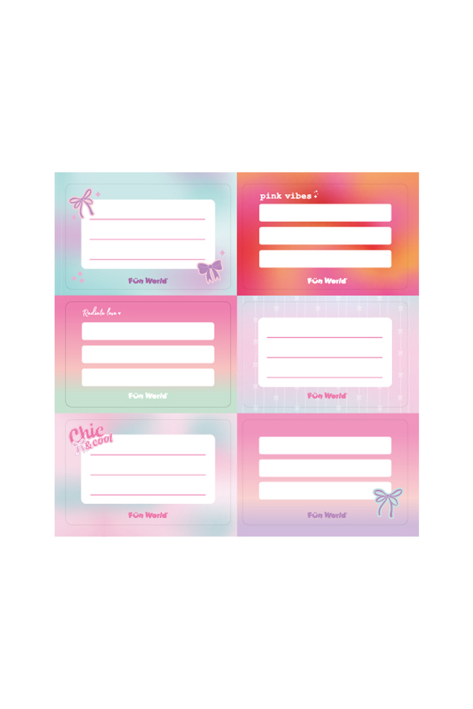 ETIQUETAS FW PASTEL 2 PLANCHAS X6