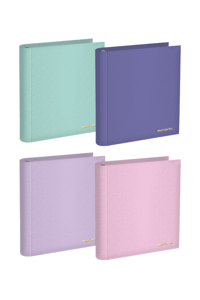 CARPETA 3X40 FW FORRADA POLIPROPILENO PASTEL  COLORES SURTIDOS