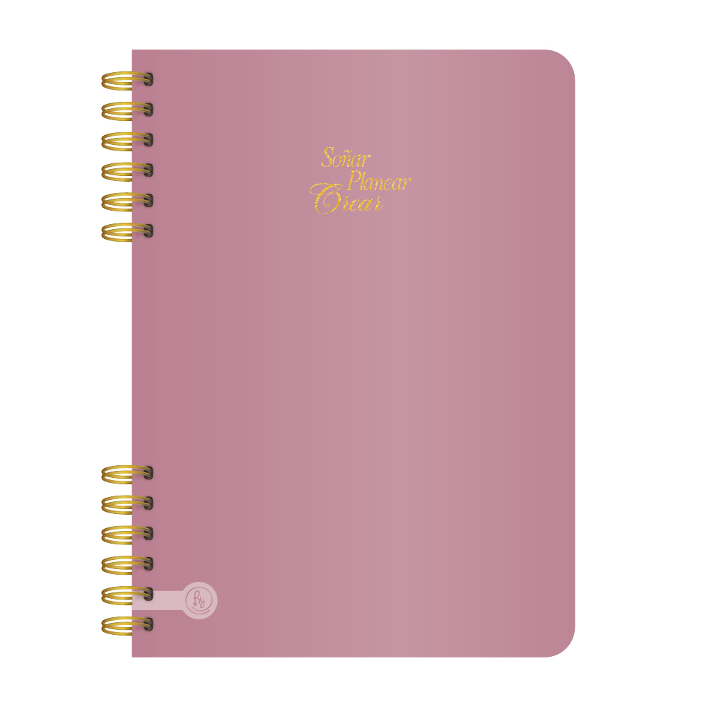 CUADERNO RY A5 15X21 ANILLADO 80 HOJAS PREMIUM METAL 1023
