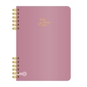 CUADERNO RY A5 15X21 ANILLADO 80 HOJAS PREMIUM METAL 1023