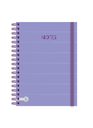 CUADERNO RY A5 15X21 ANILLADO 80 HOJAS MIX CUADROS 1072