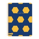 CUADERNO RY UNIVERSITARIO 20X28 ANILLADO SEMI RIGIDO 80 HOJAS GOALS 1133