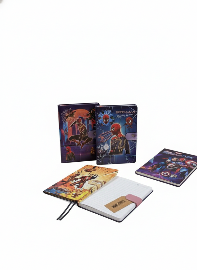 CUADERNO CON BROCHE IMANTADO VARIOS PERSONAJES