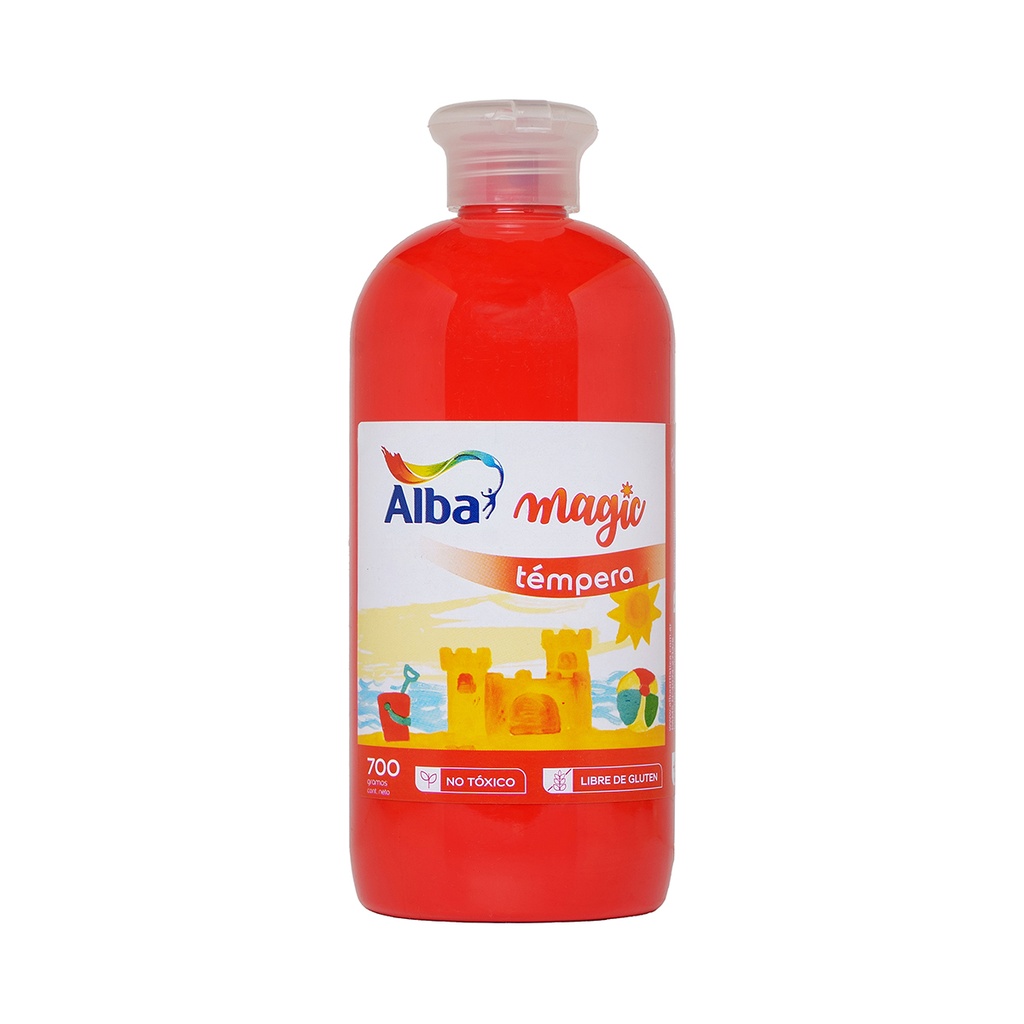 TEMPERA ALBA POTE 700g ROJO