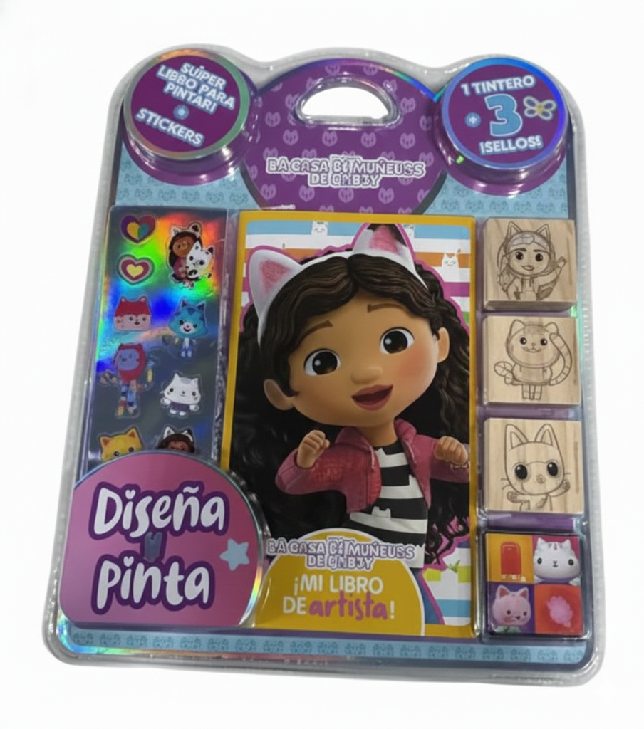 BLISTER VERTICE DISEÑA Y PINTA GABBY DOLL HOUSE