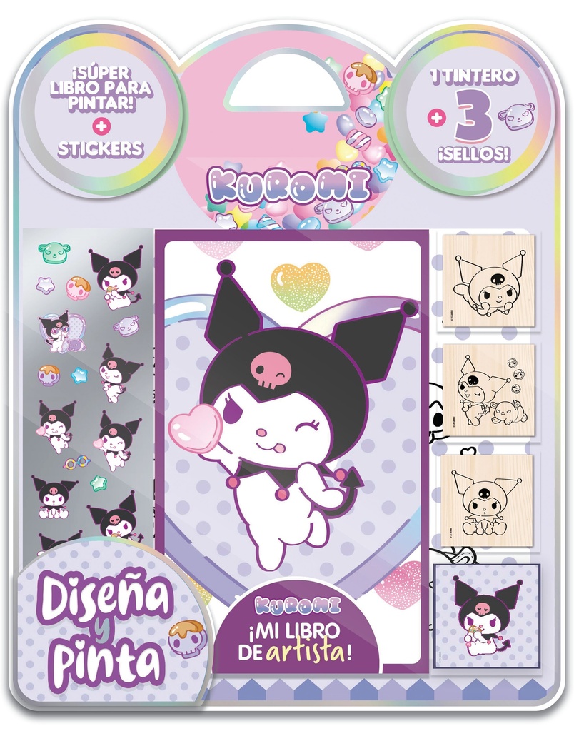 BLISTER VERTICE DISEÑA Y PINTA KUROMI