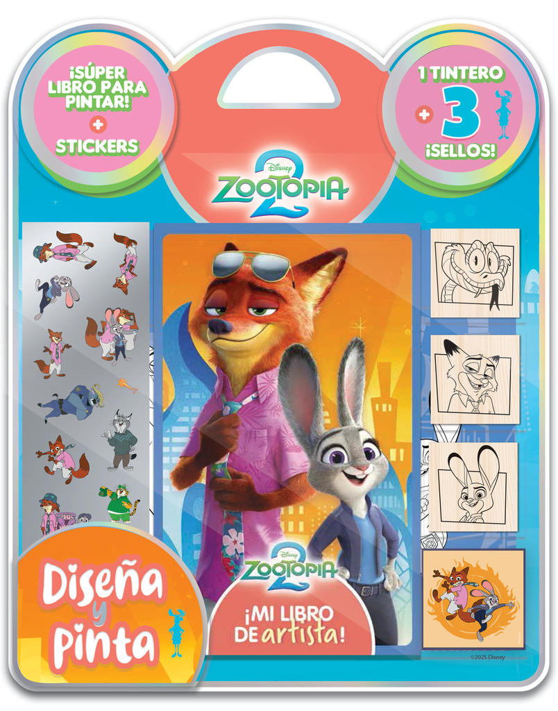 BLISTER VERTICE DISEÑA Y PINTA ZOOTOPIA