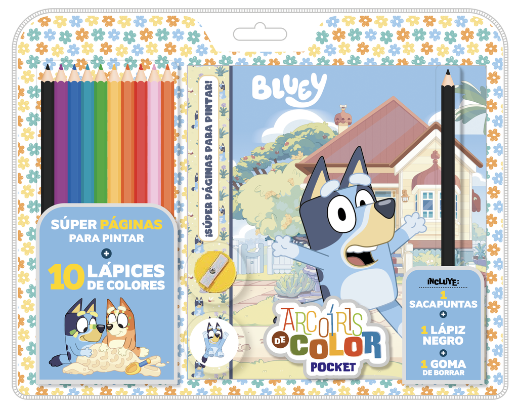 BLISTER VERTICE ARCOIRIS DE COLOR POCKET BLUEY