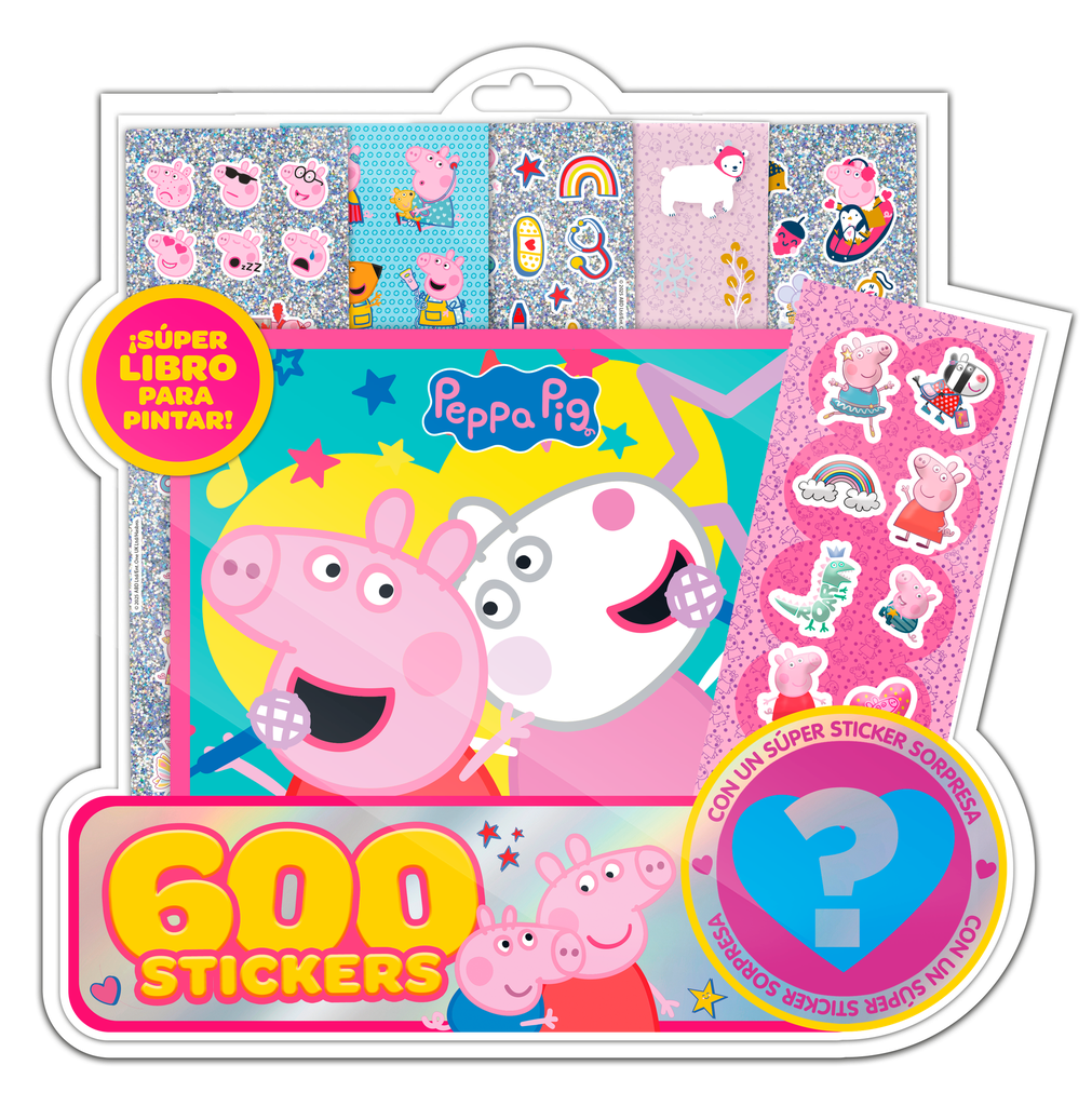 BLISTER VERTICE 600 STICKERS PEPPA PIG