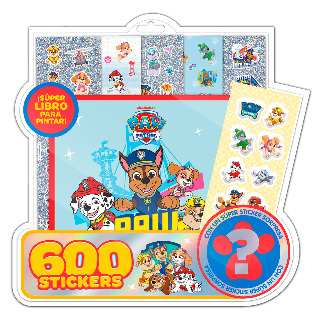 BLISTER VERTICE 600 STICKERS PAW PATROL