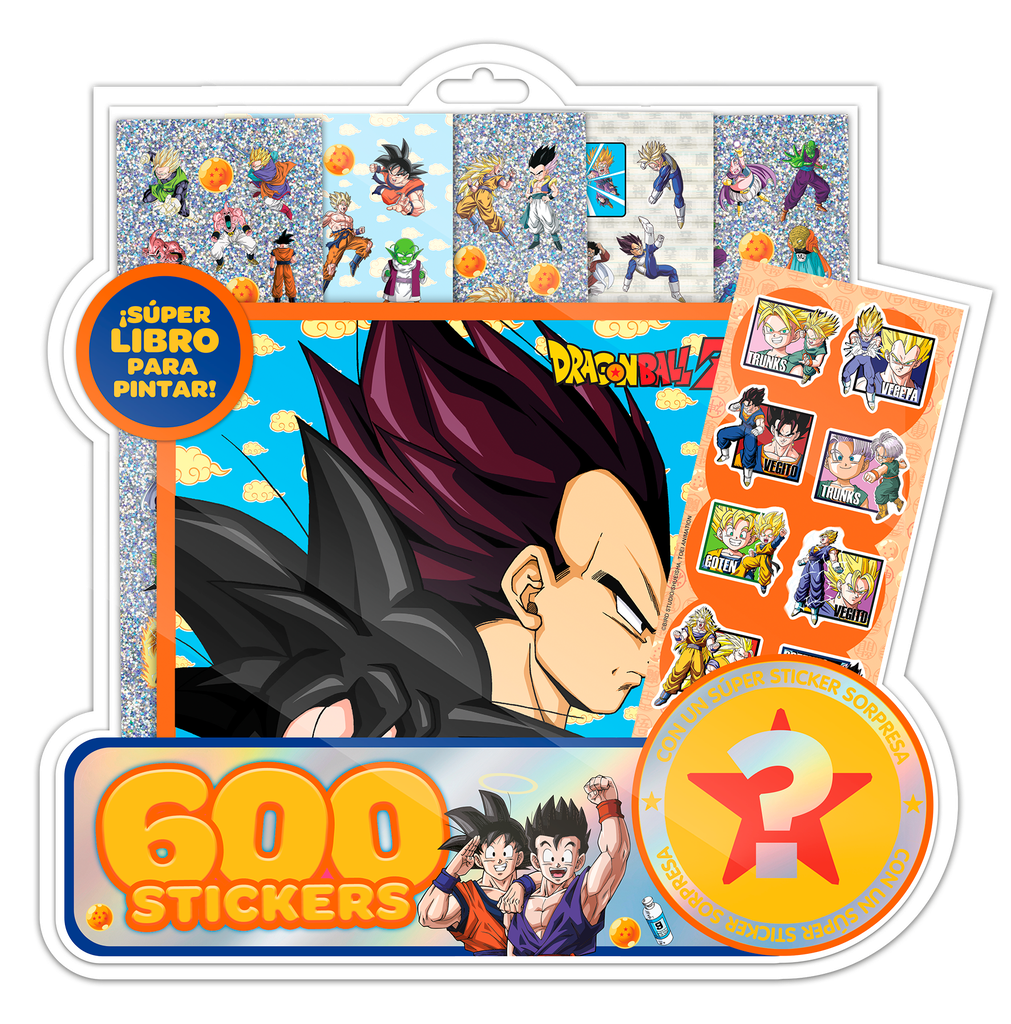 BLISTER VERTICE 600 STICKERS DRAGON BALL Z