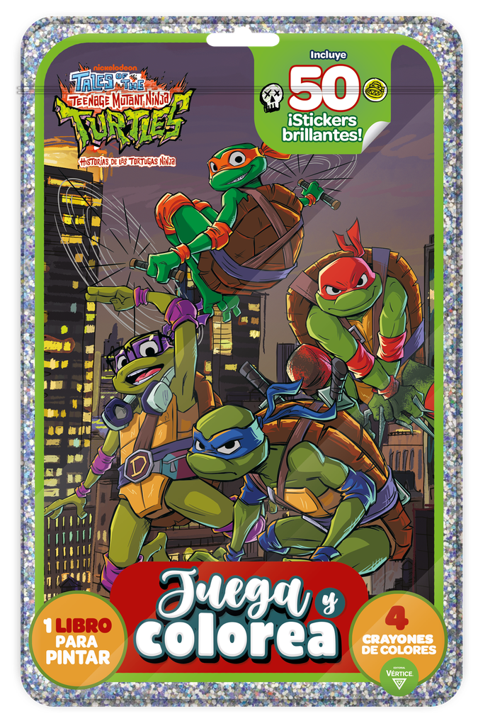 FLOW PACK VERTICE JUEGA Y COLOREA TORTUGAS NINJA