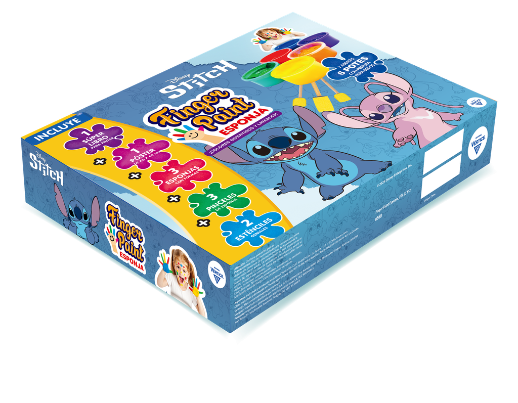 CAJA VERTICE FINGER PAINT ESPONJA STITCH