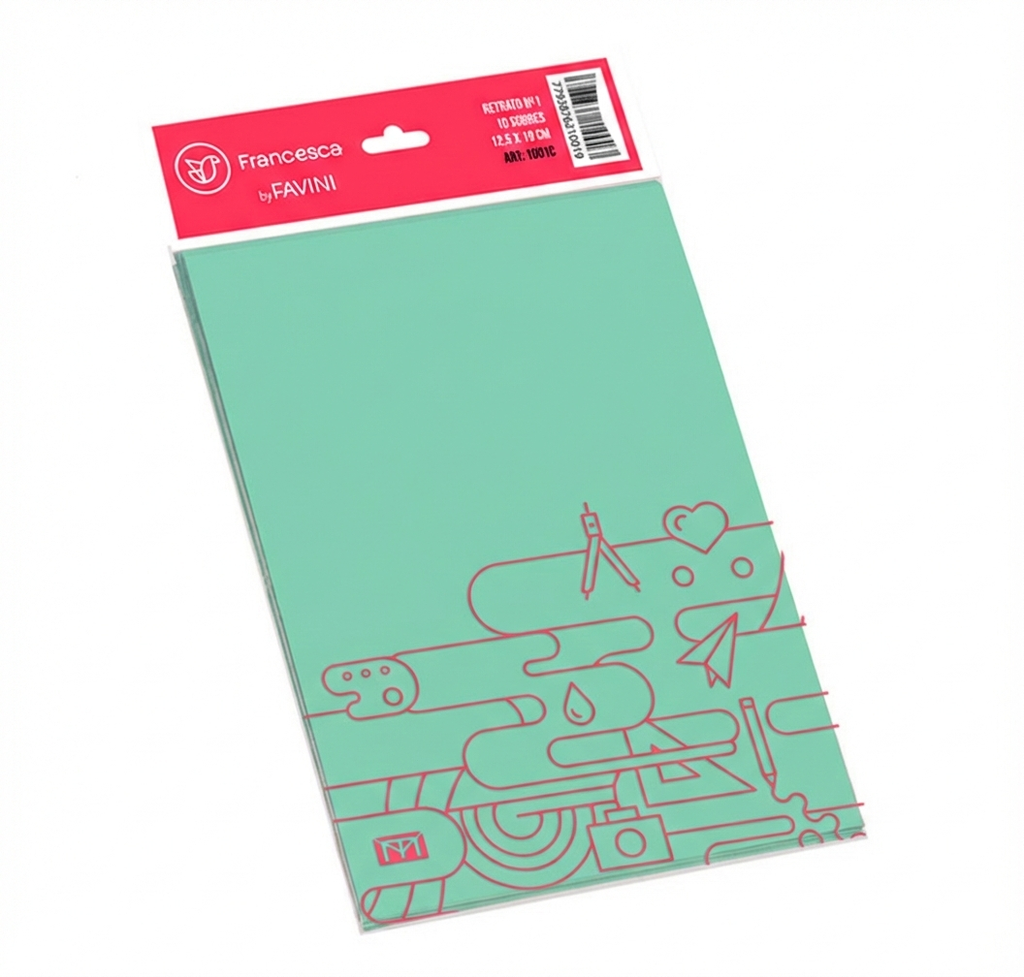 SOBRE MEDORO 1001 VERDE AGUA 125X190 X10