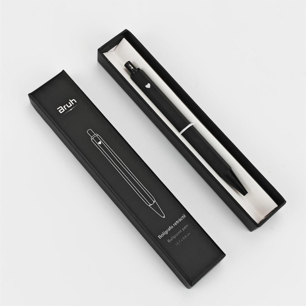 BOLIGRAFO OLAMI RETRACTIL BONN NEGRO-CELESTE-NATURAL-VERDE-BEIGE-ROSA