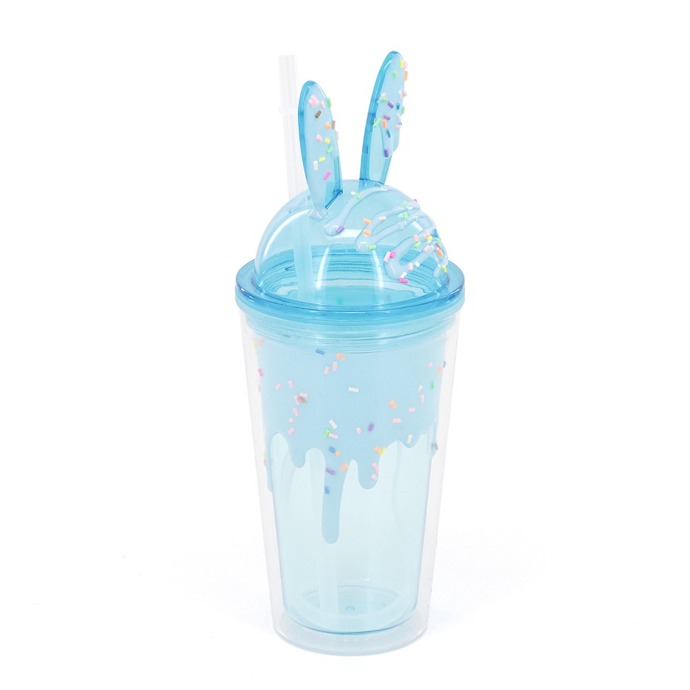 VASO TRENDY 450ML CONEJO CELESTE 19020