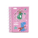 LIBRETA TRENDY MINI DINO ROSA