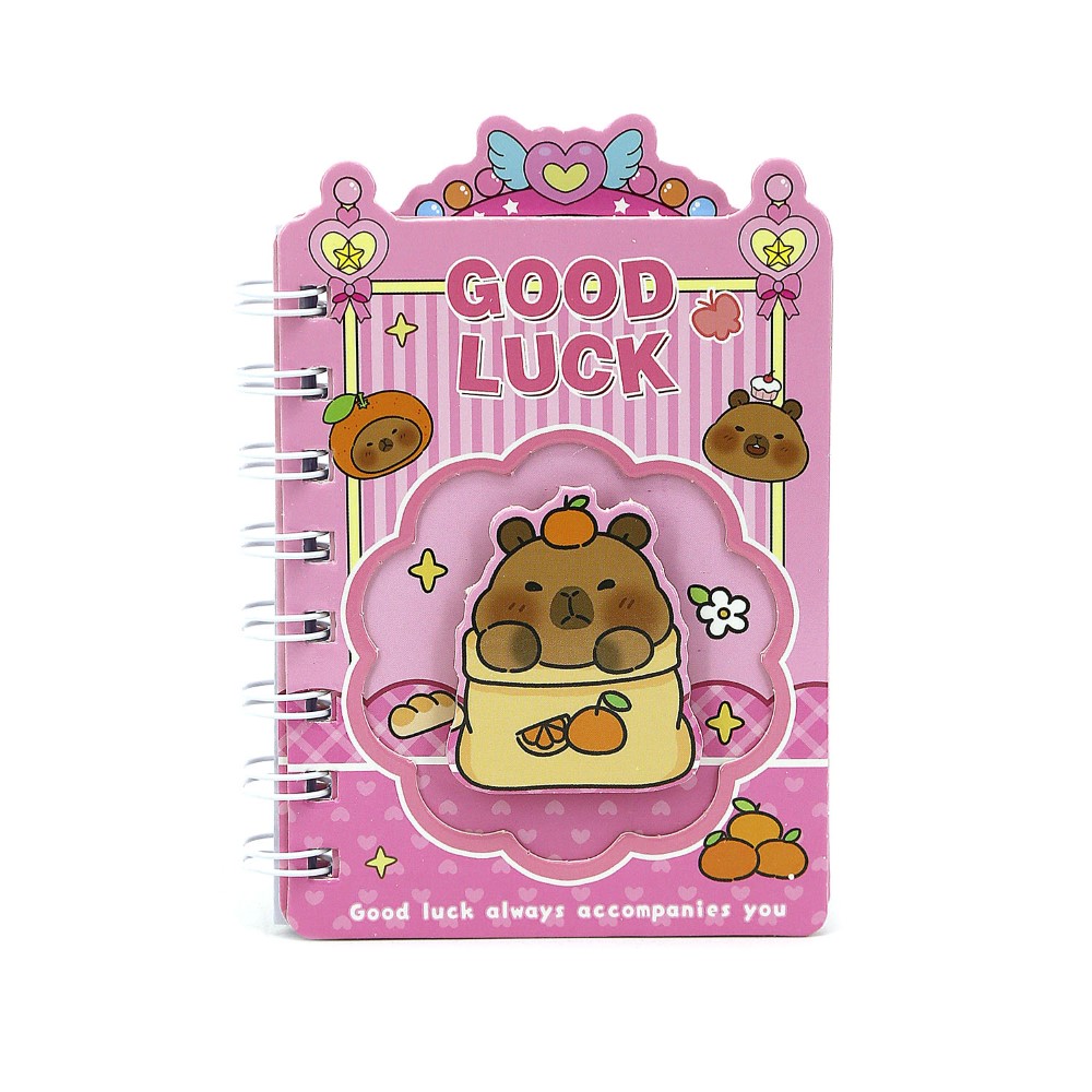 LIBRETA TRENDY MINI CAPYBARA ROSA