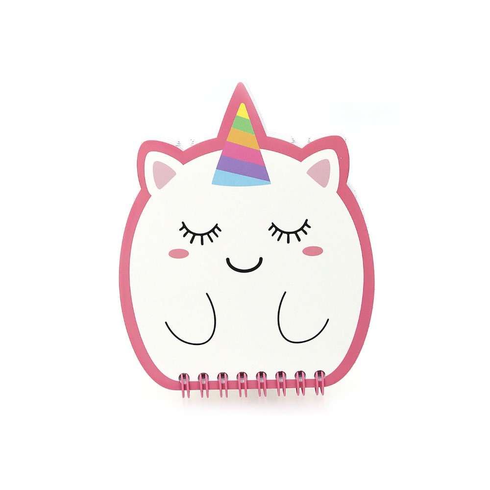LIBRETA TRENDY MINI UNICORNIO BLANCO