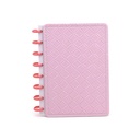 CUADERNO TRENDY A5 CON DISCOS MATELASSE ROSA