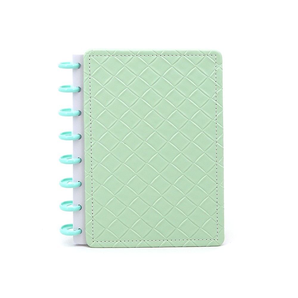 CUADERNO TRENDY A5 CON DISCOS MATELASSE AQUA