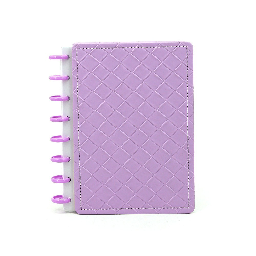 CUADERNO TRENDY A5 CON DISCOS MATELASSE VIOLETA