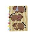 CUADERNO TRENDY A5 CON DISCOS CAPYBARA PALABRAS